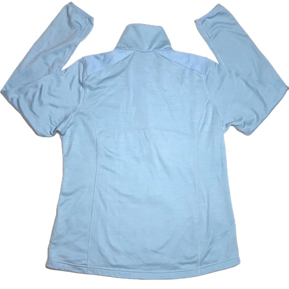 Columbia 1/4 Zip Pullover with Soft Light Fleece Lining. Size XL. Light Blue. - Picture 5 of 9